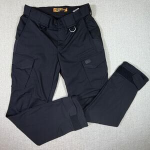 M-TAC Men's 30x32 Black Aggressor Gen II Flex Ripstop Tactical Pants Cargo Duty